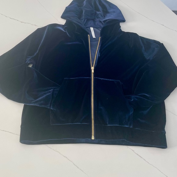 Fabletics Velour Zip -Up Hoodie L - Picture 5 of 6